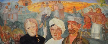  Dmitrijewitsch Malerei - das Land des Volkes 1918 Boris Dmitrijewitsch Grigorjew